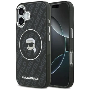 Custodia Karl Lagerfeld Magsafe IPHONE 17 Plastica Nero Trasparente Logo - Foto 1 di 8