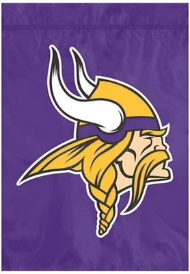Minnesota Vikings Premium Garden Flag Banner Applique Embroidered 12.5 x 18... - Image 1 of 4