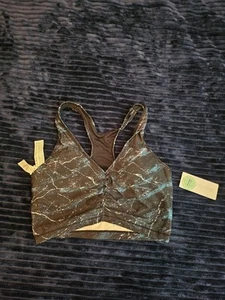 NWT Marika black and blue marble sports bra #workout - Picture 1 of 5