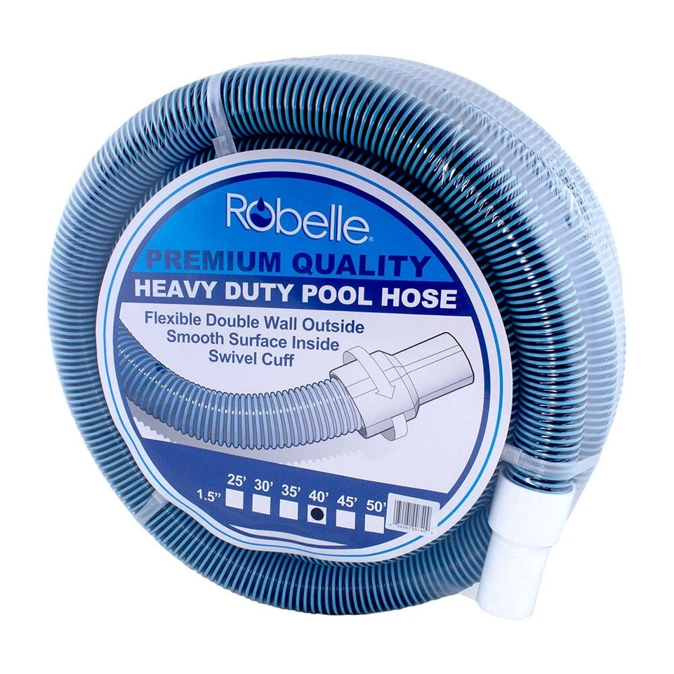 Robelle 750 Swimming Pool Vacuum Hose 40 Feet by 1 2 Inch