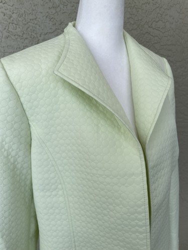 VETEMENTS Giacca blazer donna Louben verde aperto foderato davanti taglia 10