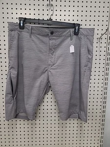 Kenneth Cole Men's Tech Shorts Slim Fit Lightweight Stretch Heather Gray Size 33 - Picture 1 of 5