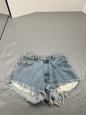 Pantalones Cortos Jeans Vintage Calvin Klein Para Mujer 32 Azul Desgastado Dobladillo Deshilachado EE. UU. 90s Foto 1 de 4