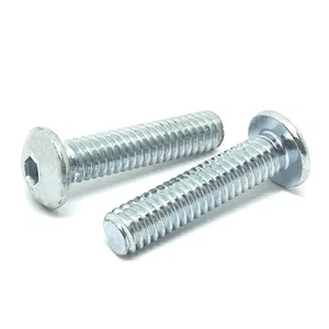 #10-24x3/4" Alloy Button Head Socket Cap Screws Zinc Clear (Choose Qty) - Picture 1 of 6
