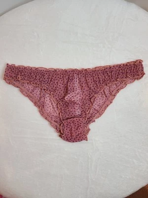 NWT UO Out From Under Sheer Floral Mesh Ruffle Cheeky Bikini Panty Size M - Image 1 of 4