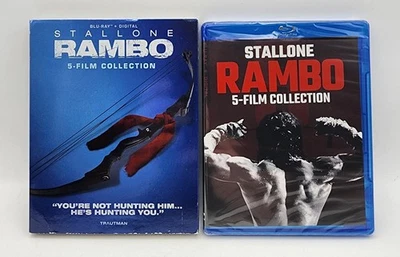 Rambo 5-Film Collection Blu-ray W/ Slipcover New Sealed Sylvester Stallone  - Image 1 of 2