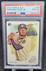 Topps Allen & Ginter Fernando Tatis Jr. 2019 Rookie RC #183 PSA 10 Padres - Foto 1 di 2
