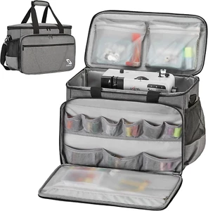 Custodia per macchina da cucire con imbottitura rimovibile, borsa tote per macchina da cucire con - Foto 1 di 12