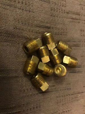 1/4 Inch Male MPT Square Head Plug Brass Plug (Lot of Ten) - Image 1 of 4