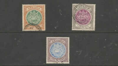 ANTIGUA SG47-9 EVII 1908-17 fine used cat £132+ - Image 1 of 2