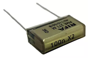 10 Capacitors Rifa PME 271 M X2 0, 1µF 0.1µF 100nF 100n 275V 20.3mm Sh 250V Mp - Picture 1 of 5