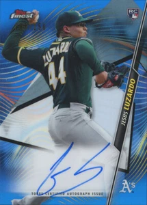 JESUS LUZARDO 2020 Topps Finest AUTO BLUE REFRACTOR 85/150 OAKLAND ATHLETICS RC - Picture 1 of 2