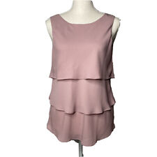 Tahari Arther S Levine XS sleeveless blouse dusty rose Women's