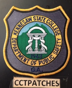 KENNESAW STATE COLLEGE, GEORGIA PUBLIC SAFETY POLICE SHOULDER PATCH GA - Picture 1 of 2