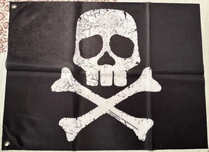 SKULL FLAG BANDIERA SPACE CAPTAIN HARLOCK ORIGINALE TOEI ANIMATION 60 X 45 CM - Foto 1 di 6
