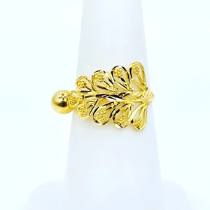22K Solid Yellow Gold Ring US 5.25 Genuine Hallmarked 916 Handcrafted Gorgeous - Picture 1 of 11