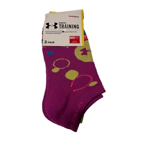 Women’s Under Armour Heat Gear No Show Socks Sz MD 3 Pack NIP - Picture 1 of 3