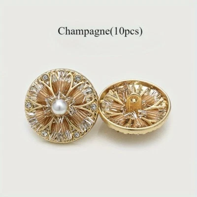 10pcs 22.5mm Vintage Metal Button Sew Clothing Bag DIY Round Buttons Accessories - Image 1 of 4