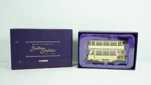 Corgi 1/72 Fully Closed Gold Plated Tram Golden Jubilee QEII CC25207 NEW HO9 - Picture 1 of 9