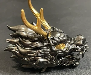 Rare 2024 3 Oz .999 Silber Samoa 3D Dragon Head Black Ruthenium & Gold Enhanced! - Bild 1 von 11