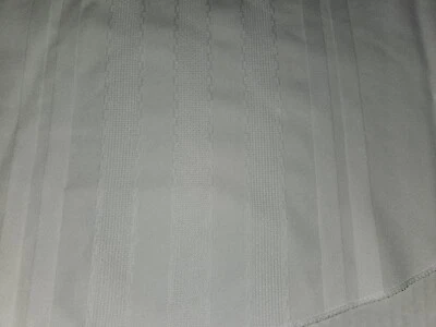 Mantel 68" x 70" Ovalado Algodón Mezcla Poliéster Blanco Textura Rayas CALIDAD Foto 1 de 4