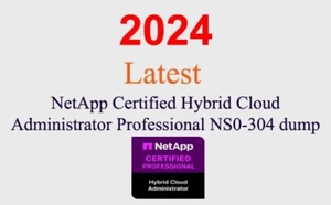 NetApp Hybrid Cloud Administrator NS0-304 GUARANTEED (1 month update) - Picture 1 of 1