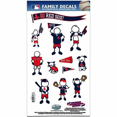 Boston Red Sox Outdoor Rated Vinyl Family Decals MLB Licensed Baseball - Image 1 of 3