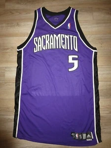 Sacramento Kings 2007-08 Anthony Johnson NBA Adidas Game Worn Used Jersey 48 - Picture 1 of 4