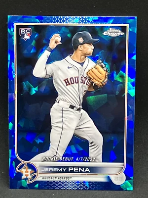 2022 Topps Chrome Update Sapphire Edition - Rookie Debut #US276 Jeremy Pena - Image 1 of 2