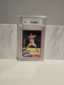 💎💎 1981 Topps #231 Joe Beckwith 💎 GRADED FGC9 MINT 💎💎 - Bild 1 von 2