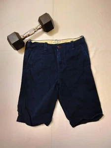 Abercrombie Kids Girls Size 14 Dark Denim Jean Shorts Blue 3/4 - Picture 1 of 4