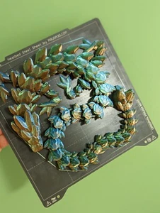 JemStone Dragon, Articulated 3D printed JemStone Dragon 22 Inches - Picture 1 of 11