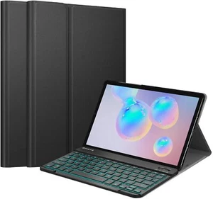 7 Color Backlit Bluetooth Keyboard Case For Samsung Galaxy Tab S6 10.5''  2019 - Picture 1 of 12