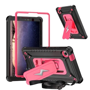 Rugged Shockproof 3-Layer Kickstand Case For Samsung Galaxy Tab A9/A9+/S6 Lite - Picture 1 of 25