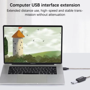 Câble d'extension USB 2.0 5M/10M/15M Rallonge de 2.0 USB - Photo 1/14