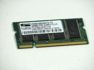 256MB RAM Memory PC2700U-2533-0-A0-CL2.5 1372711-43414 - Zdjęcie 1 z 1