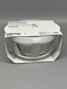 IKEA BESTÄMMA Dose mit Deckel 3er Set Glas - Bild 1 von 3