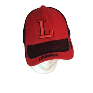 Louisville Rojo Negro Gancho Cierre Bucle Talla Única Se Adapta a la Más Curvado Billete Sombrero - Imagen 1 de 8