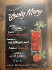 plaque métal vintage Bloody Mary