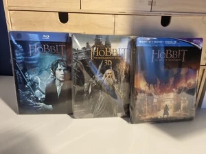 The Hobbit Blu Ray Steelbook Bundle. 2 3D Versions And One Standard Version. - Picture 1 of 24