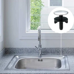 Tapa de lavabo de tapón de tapón para fregadero de cocina de acero inoxidable 45 mm NUEVO - Imagen 1 de 3