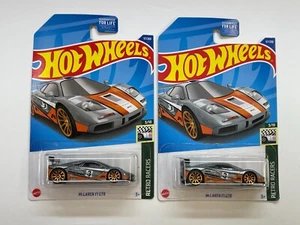 2022 HOT WHEELS RETRO RACERS McLAREN F1 GTR #3/10 COLLECTOR NO. 57/250 LOT OF 2 - Picture 1 of 11