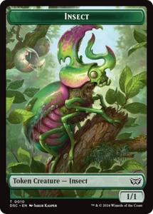 INSECT TOKEN (#10) x4 mtg NM-M Commander Duskmourn DOUBLE-SIDED - Bild 1 von 1