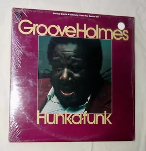 GROOVE HOLMES - HUNK-A-FUNK - RARE 1975 SEALED JAZZ 2xLP SET - GROOVE MERCHANT - Picture 1 of 1