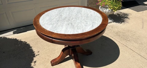 Circular Marble Table Cover