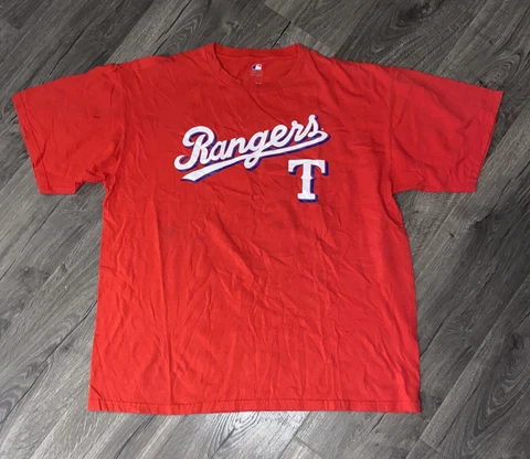 Texas Rangers T-shirt Yu Darvish MLB Jersey Shirt Mens Size XL Cover