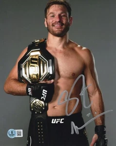Foto firmada autografiada por Stipe Miocic JON JONES UFC 8x10 Beckett certificado de autenticidad BAS - Imagen 1 de 2