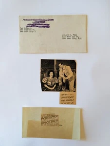 Ray Johnson Mail Art collage to Composer Albert M Fine (insert & envelope) - Picture 1 of 6