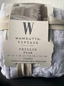 Wamsutta Vintage Pillow Sham Peillon 26” Bright White - Picture 1 of 2
