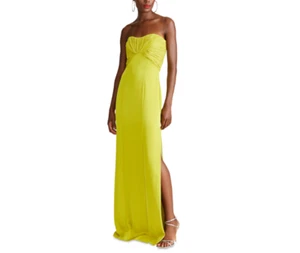HALSTON Henna Satin Gown MSRP $645 - Picture 1 of 6